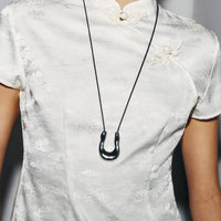 Elegant Satin Stand Neck Vintage Shirt