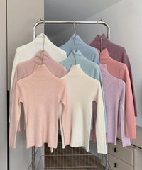 New Fallwinter High-neck Base Sweater With A Cozy Layered Look