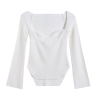 Women's Off-neck Pullover Long Sleeve Top Bottoming Sweater
