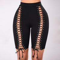 Women's Fashion Sports Casual Lace Up Shorts Five Pants