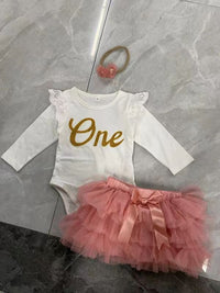 Medium And Large Children's Long Sleeve Skirt Outfit