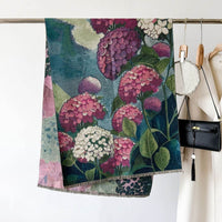 Autumn And Winter New Cashmere-like Thickened Oil Painting Jacquard Scarf