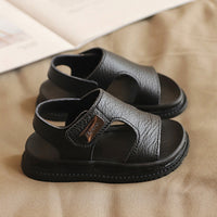 Soft Bottom Non-slip Children Sports Leather Beach Sandals