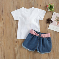 Girls Ice Cream Short Sleeve T-shirt Top