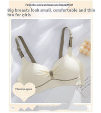 Summer Thin Small Breast Push Up Push Up Anti-sagging Comfortable Wireless Bra