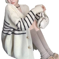Collar Button Cardigan Autumn Classic Style Outer Sweater