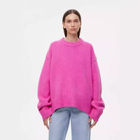Ladies New Autumn And Winter Loose Round Neck Sweater