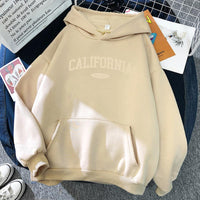 Women's Hooded Street Pocket Round Neck Sweatshirt