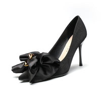 Autumn And Winter Stiletto  All-match Shallow Mouth Ladies Shoes Women's Black