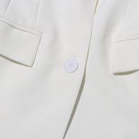 Fashion Slim Fit Patchwork Suit Jacket For Women