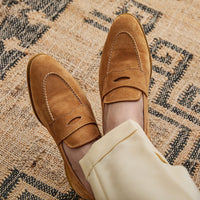 Slip-on Brown Suede Leather Shoes