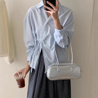 Women's Korean-style Designer Niche Side-tie Blouse