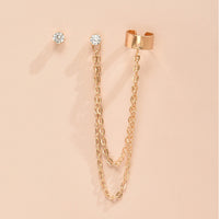 Long Tassel Chain Statement Fashion Earrings