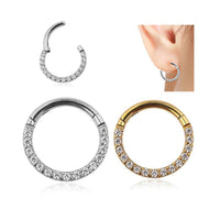 Stainless Steel Nose Ring Diamond Nose Ring Seamless Ring Multifunctional
