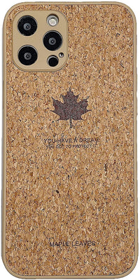 Wood Grain Phone Case Silicone Straight Edge Fine Hole