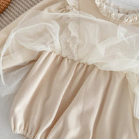 Baby Trendy Mesh Princess Baby's Gown