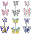 European And American Style Navel Stud Stainless Steel