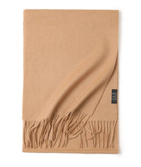 Water Ripple Pure Color Cashmere Warm Scarf