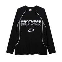 American Fashion Brand Embroidered Letter Long Sleeve