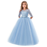 Children's Long Sleeve Puffy Princess Dress