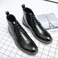Rubber Brown Winter Boots Man