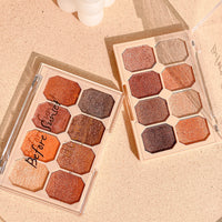 Earth Color Eye Shadow Repair Plate Pearl Milk Tea Color Makeup Cosmetics