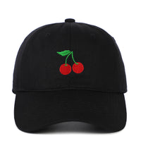 Cherry Embroidered Peaked Cap Outdoor Travel Sun-shade Sun Protection Hat