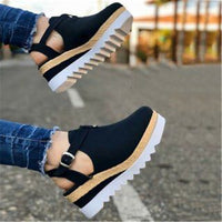 Wedge Heel Platform With Platform Women's Shoes