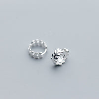 Women's Fashion S925 Silver Leaves Simple Ear Clip