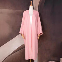 Muslim Elegant Cardigan Embroidered Dress Robe