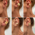 Resort-style Starfish Shell C-shaped Ear Clip