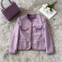 Color-Block Versatile Chic Short Coat In The