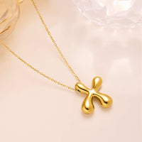 New Titanium Steel 18K Gold-Plated 26-Letter Necklace For Women