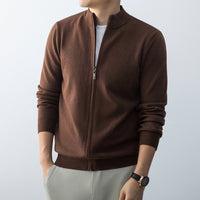 Commute Leisure New Men's Stand Collar Simple Outdoor Sweater