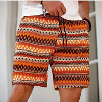Men's Pocket Decorative Four-sided Stretch 3d Printed Thin Youth Casual Shorts