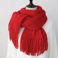 Versatile New Knitted Couple Thickened Warm Wool Scarf