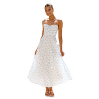 Womens New Arrival Floral Sexy Strap Backless Resort-Style Dress