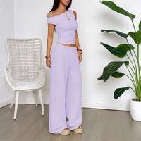 Womens Two Piece Set Tank Top And Wide Leg Pants