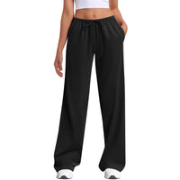 Womens Wide-leg Sweatpants Loose-fitting Low-rise Athletic Pants