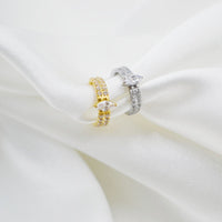 Titanium Steel European And American Entry Lux Full Diamond Earrings