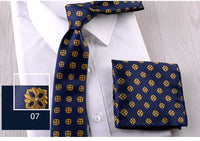 Business Formal Wear Casual Tie Pocket Square Combination
