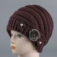 Fashion Personality Old Lady Woolen Knitted Hat