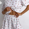 Casual Shorts And Short-sleeve Womens Pajama Set Loungewear