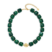 Bohemian-style Multicolor Resin Bead Necklace