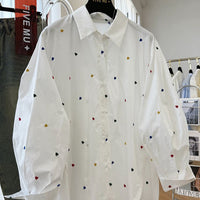 Heart-Shape Mid-Length Shirt For Women