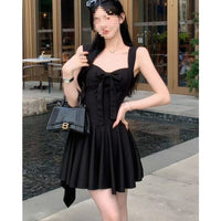 Waist-cinching, Figure-flattering Elegant Red Slip Dress