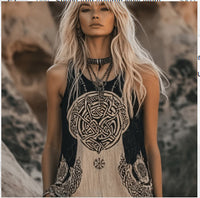 Womens Digital-Print Pleated Crew-Neck Summer Casual Fashion Top