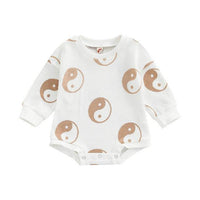 Baby One-piece Suit Knitted Long Sleeve
