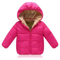 Children's Cotton Fleece Thickened Baby Hooded Coat