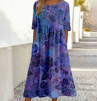 Fashion Digital Printing Large Width Dress